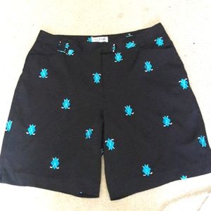 Coral bay black golf shorts